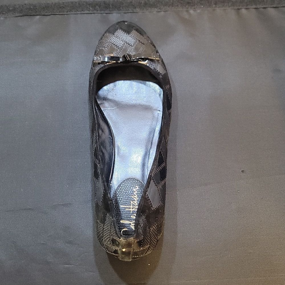 COLEHAAN BOWNOT DESIGN ROUND TOE WOMEN'S SLIP-ON FLAT SHOE